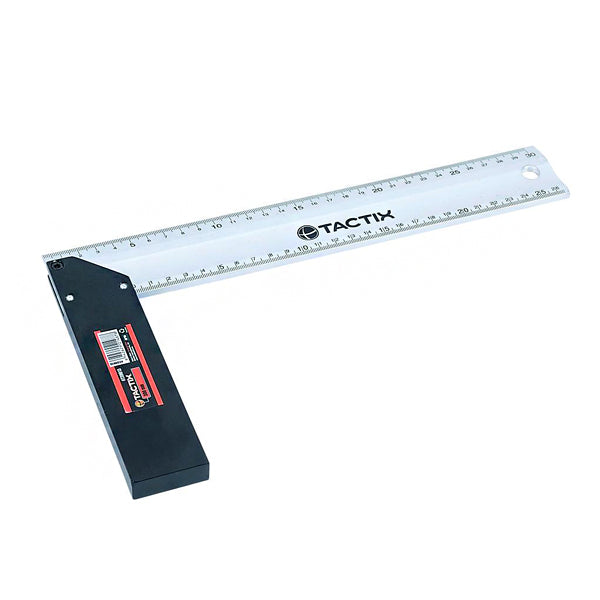 TACTIX 239013 MITER SQUARE 300MM <br> ម៉ែត្របន្ទាត់ - Home-Fix Cambodia