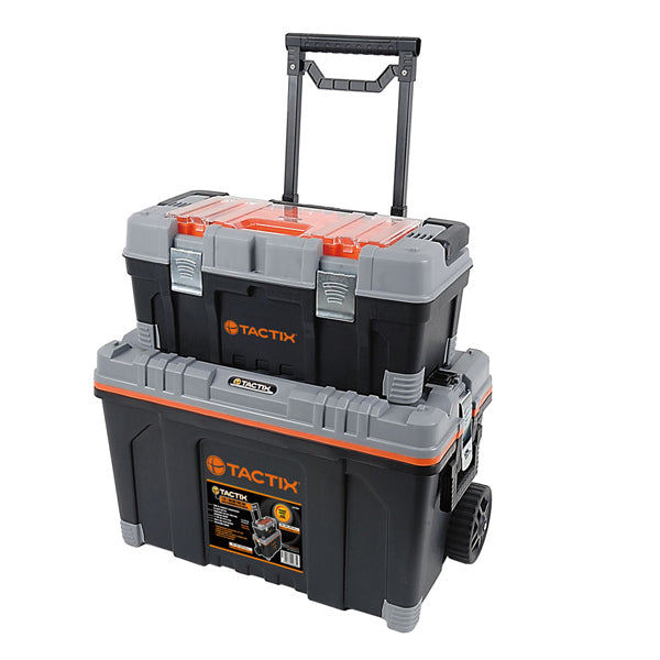 TACTIX 320308 ROLLING TOOL BOX 2IN1 <br> ប្រអប់សំរាប់ដាក់សំភារះជាងមាន 2 - Home-Fix Cambodia