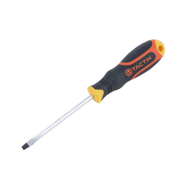 TACTIX 205003 SCREWDRIVER SLOT 4.0MMX100MM <br> ទួណឺវីស (4 X 100 មីលីម៉ែត្រ) - Home-Fix Cambodia