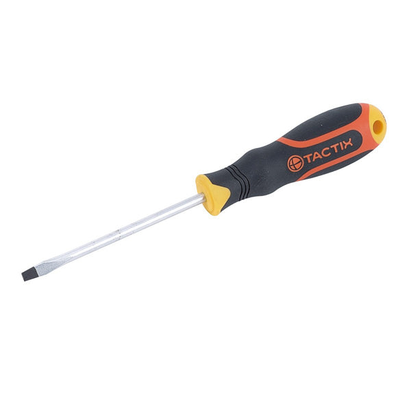 TACTIX 205004 SCREWDRIVER SLOT 4.0MMX125MM <br> ទួណឺវីស (4 X 125 មីលីម៉ែត្រ) - Home-Fix Cambodia