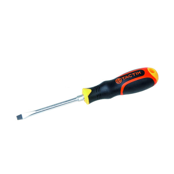 TACTIX 205014 SCREWDRIVER SLOT 6.5MMX150MM <br> ទួណឺវីស (6.5 X 150 មីលីម៉ែត្រ) - Home-Fix Cambodia