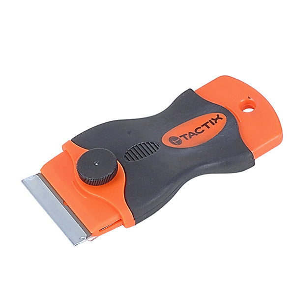 TACTIX 308003 SAFETY SCRAPER WITH 5PC BLADES <br> ប្រដាប់ឈូសមាន5ផ្លែ) - Home-Fix Cambodia