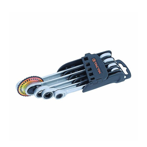 TACTIX 371065 RATCHET WRENCH SET METRIC 5PC <br> ឈុតសោរជាមួយសោរអក្សរ L - Home-Fix Cambodia