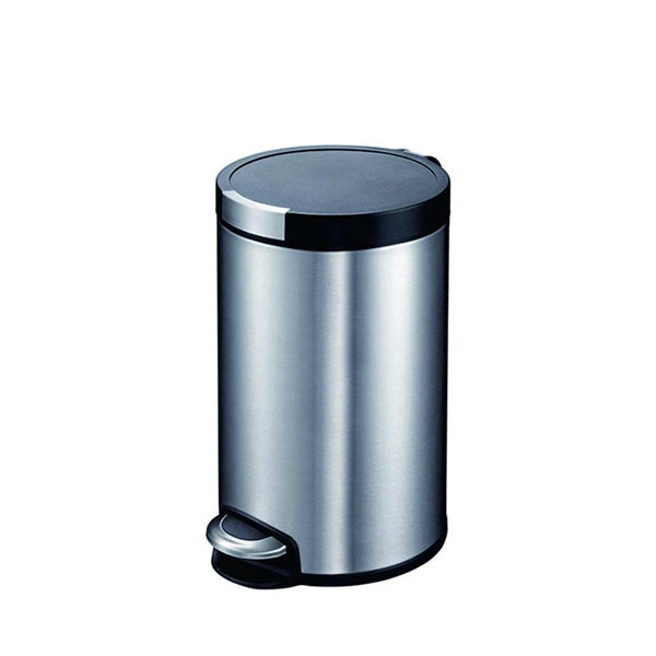 EKO EK9225MT-8L SOFT CLOSE PEDAL BIN S-STEEL 8L <br> ធុងសំរាម បិទគំរបសម្លេងស្ងាត់ 8 លីត្រ - Home-Fix Cambodia