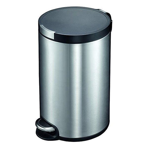 EKO EK9225MT-20L SOFT CLOSE PEDAL BIN S-STEEL 20L <br> ធុងសំរាម បិទគំរបសម្លេងស្ងាត់ 20 លីត្រ - Home-Fix Cambodia