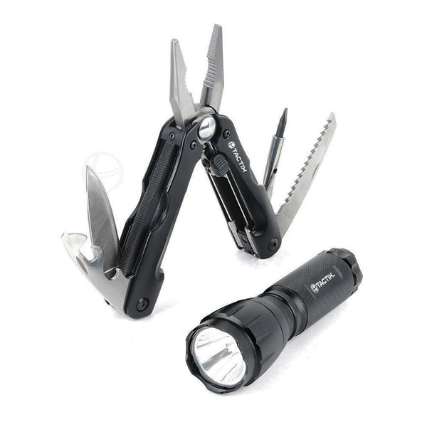 TACTIX 950025 SURVIVAL MULTI FUNCTION TOOL SET <br> ឈុតដង្កាប់ប្រើច្រើនមុខងារ - Home-Fix Cambodia
