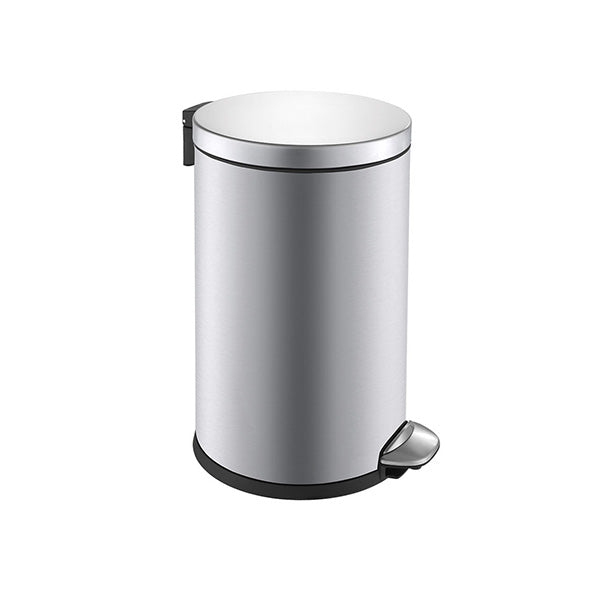 EKO EK9219MT-12L LUNA STEP BIN BRUSHED S/STEEL 12L <br> ធុងសំរាម 12 លីត្រ ពណ៌អ៊ីណុក - Home-Fix Cambodia