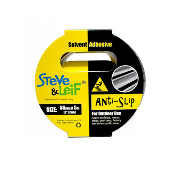 S&L SL-4423 OUTDOOR ANTI-SLIP TAPE BLACK (50MM X 5M) <br> ស្កុតបិទការពារអិល - Home-Fix Cambodia