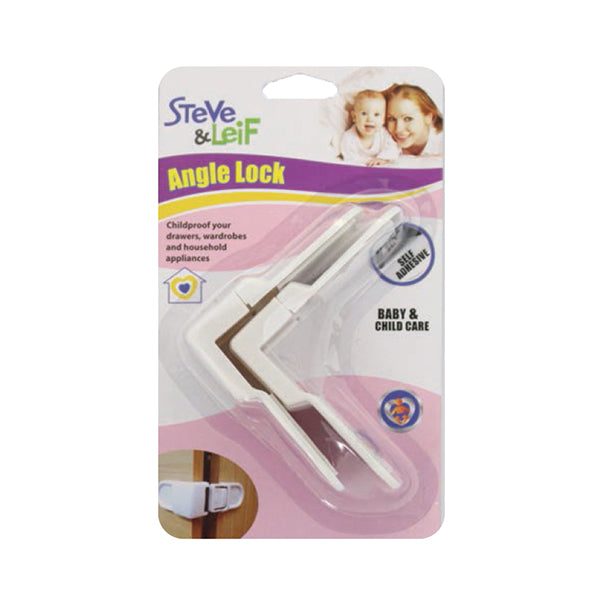 S&L SL-B1922 ANGLE LOCK WHITE 2PCS <br> គន្លឹះបិទថតតុ ឬទូ - Home-Fix Cambodia