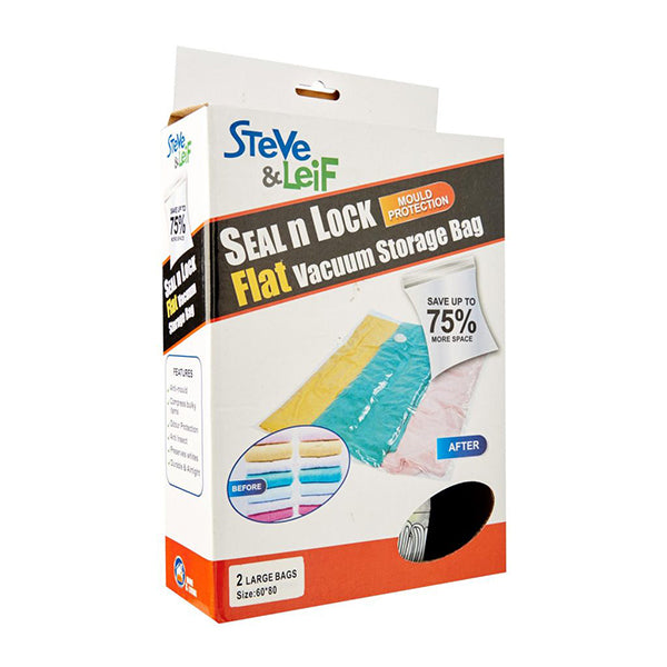 S&L SL-5203 VACUUM STORAGE BAG (60X80CM) 2PCS <br> ថង់ដាក់សំលៀកបំពាក់<br>真空储藏袋, 2个