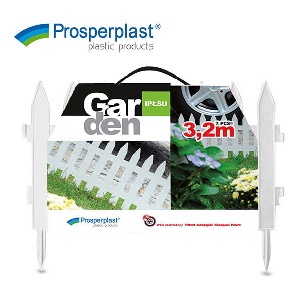 STEVE&LEIF IPLSU-S449 PROSPERPLAST CLASSIC DECORATIVE GARDEN FENCE (WHITE)