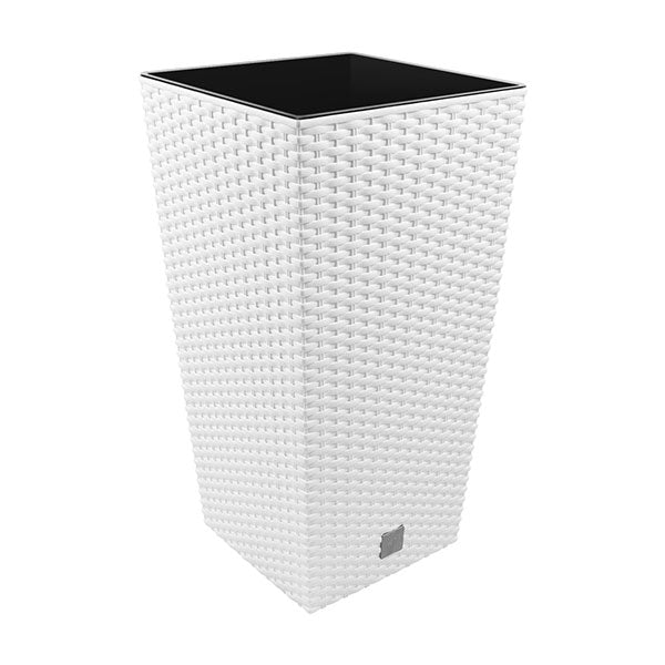 RATO SQUARE BASKET WEAVE FLOWER POT (LARGE)<br>ផើងដាំផ្ការាងជ្រុង