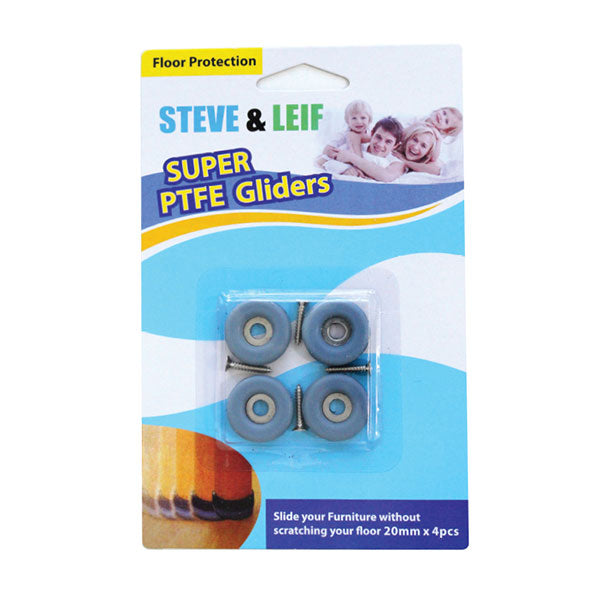 PTFE SUPER GLIDERS (22MM)<br>កំណល់ជើងតុ - Home-Fix Cambodia