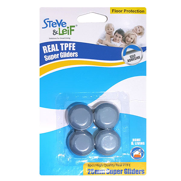 SELF-ADHESIVE PTFE SUPER GLIDERS (25MM)<br>កំណល់ជើងតុ - Home-Fix Cambodia