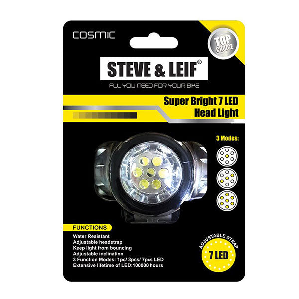 STEVE&LEIF SL-6033 COSMIC SUPER BRIGHT 7 LED HEADLIGHTS