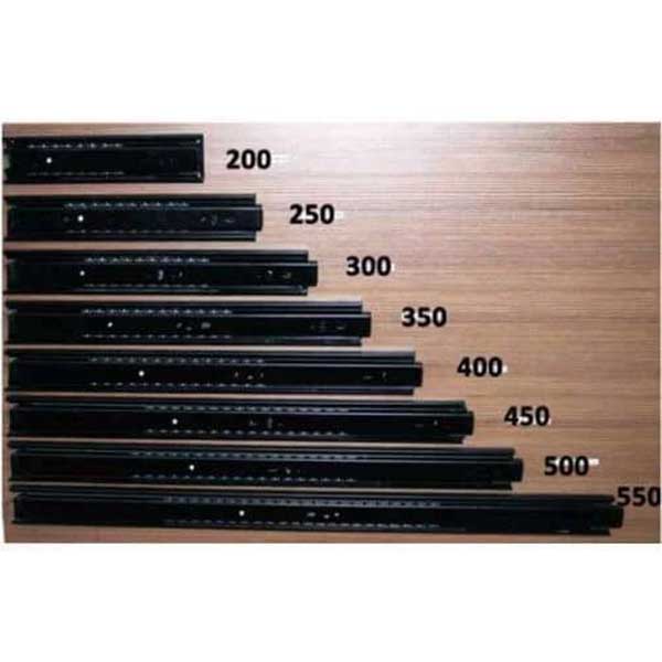 EXCEL-E169-BK300 12" F/EXT.DRAWER RUNNER(BLACK)<br>ធ្នើរសម្រាប់ដាក់ថត (អាចរុញចេញ/ចូល) - Home-Fix Cambodia