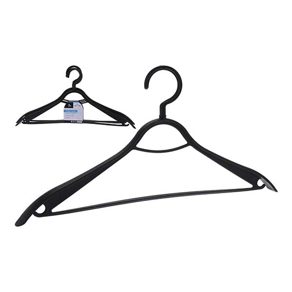 KOOPMAN 736100270 CLOTHES HANGER SET OF 3PCS<br>ទម្ពក់ព្យួរសំលៀកបំពាក់, 3/ឈុត - Home-Fix Cambodia
