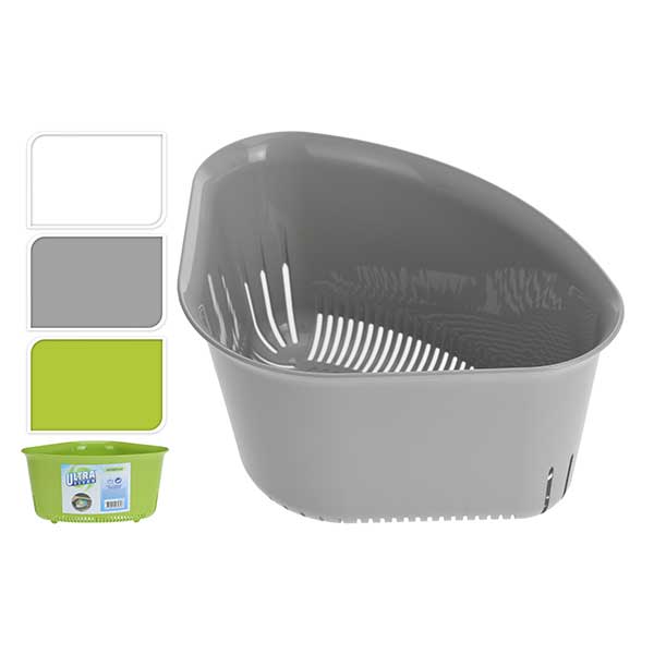 KOOPMAN 030000170 BASKET FOR DRAINER 19DL WHITE<br>áž€áž“áŸ’ážáŸ’ážšáž€ážŸáž˜áŸ’ážšáž¶áž”áŸ‹ážŸáž˜áŸ’áž„áž½ážáž‘áž¹áž€ - Home-Fix Cambodia