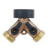 US GREENTHUMB 13GT 2-WAY CONNECTOR BRASS<br>ដំណរទុយោ - Home-Fix Cambodia
