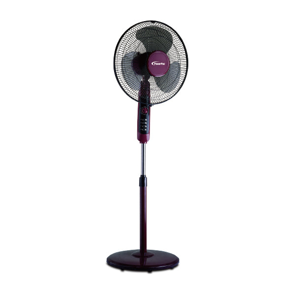 POWERPAC PPFS50 16 INCH STAND FAN 5 BLADES WITH TIMER (1240017)<br>កង្ហារបញ្ឈរ 16 អ៊ីញ មានស្លាប 5 អាចកំណត់ម៉ោង - Home-Fix Cambodia