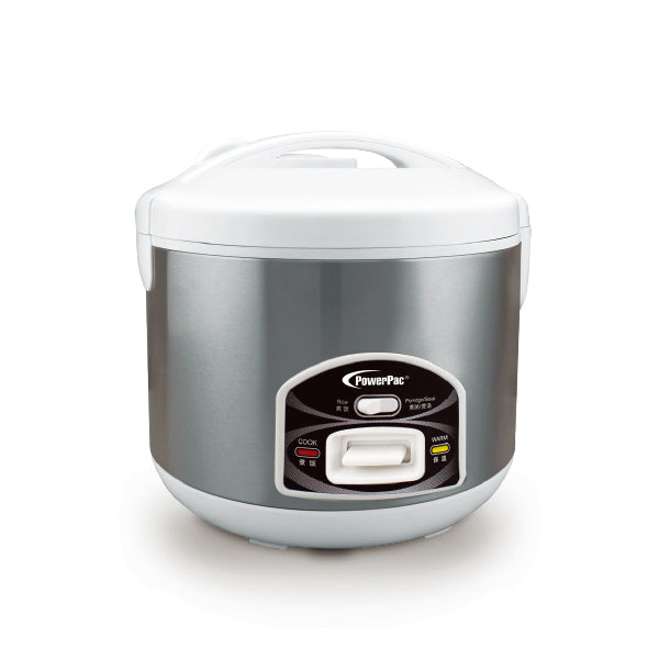 POWERPAC PPRC42 3IN1 RICE COOKER, STEAMER, PORRIDGE FUN1.8L (1240300)<br>ធ្នាំងដាំបាយ និងចំហុយ 1.8 លីត្រ - Home-Fix Cambodia
