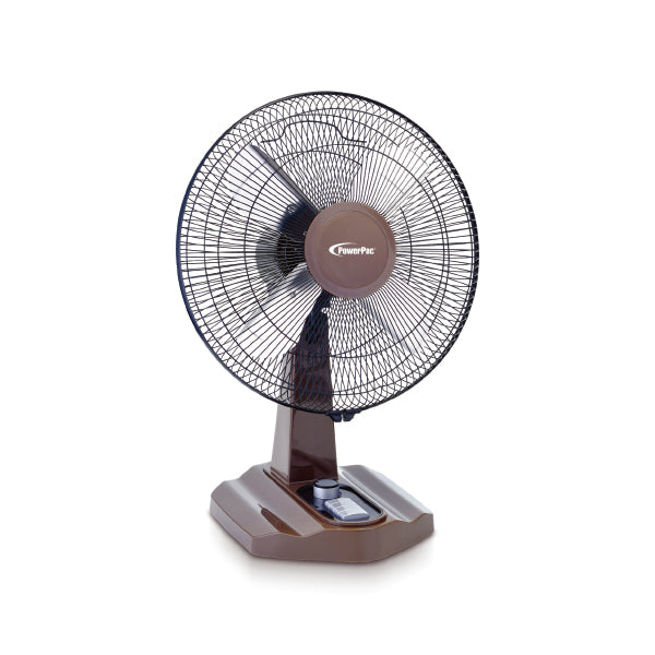 POWERPAC PPTF400 METAL BALDE DESK FAN 16 INCH<br>?????????? ???????? 16 ???? - Home-Fix Cambodia