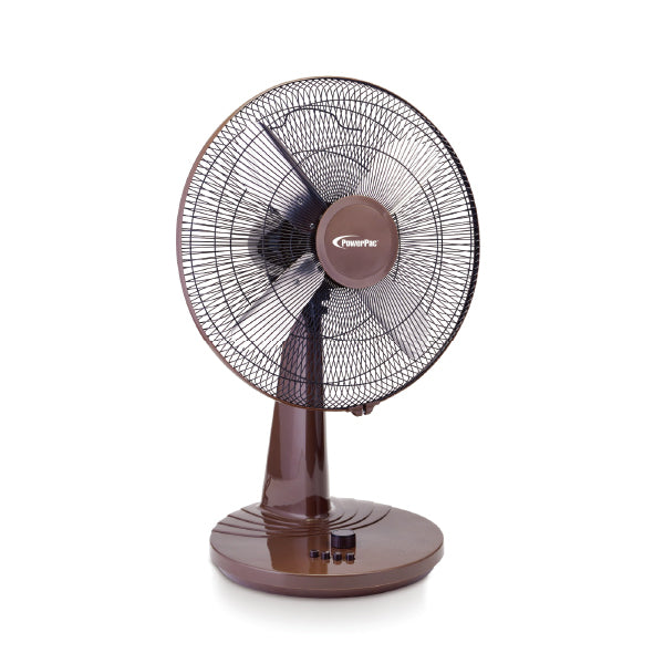 POWERPAC PPTF450 METAL BLADE DESK FAN 18 INCH<br>កង្ហារលើតុ ស្លាបដែក 18 អ៊ីញ - Home-Fix Cambodia