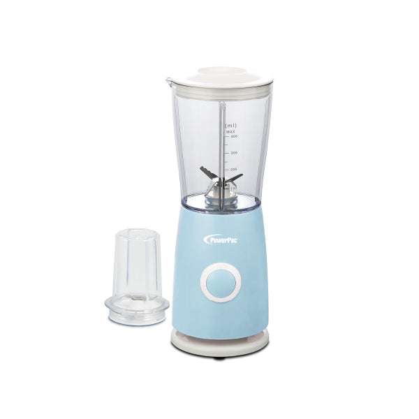 POWERPAC PPBL686 2 IN 1 MINI BLENDER PINK<br>ម៉ាស៊ីនទឹកក្រឡុក (2 ក្នុង 1, ពណ៏ផ្កាឈូក) - Home-Fix Cambodia