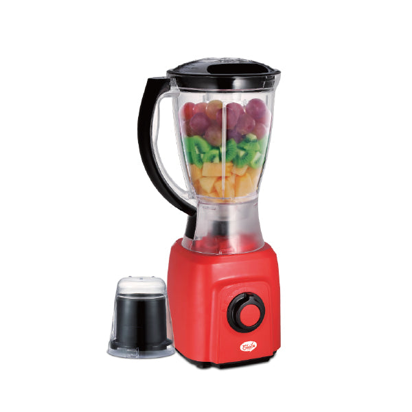 POWERPAC MC169 2 IN 1 BLENDER NEW-RED<br>ម៉ាស៊ីនទឹកក្រឡុក 1 ក្នុង 2(ពណ៌ក្រហម)<br>电动搅拌机, 红色 - Home-Fix Cambodia