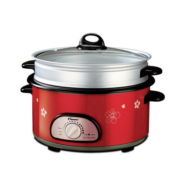 POWERPAC PPMC868 MINI STEAMBOAT/BBQ 1300W<br>ឆ្នាំងស៊ុប និងប៊ីប៊ីឃ្យូ 1300 វ៉ាត់ - Home-Fix Cambodia
