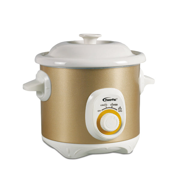 POWERPAC PPSC2525 SLOW COOKER CERAMIC POT 2.5L 180W<br>ឆ្នាំងរំងាស់ស៊ុប 2.5 លីត្រ<br>慢炖锅, 2.5公升, 180瓦特