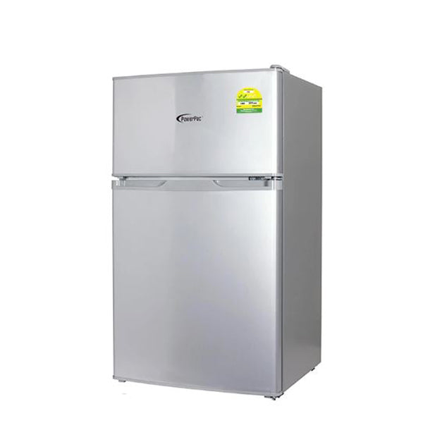 POWERPAC PPF85 2 DOOR MINI BAR FRIDGE WITH FREEZEER 85L<br>ទូទឹកកកតូចមានទ្វារ 2 ចំណុះ 85លីត្រ - Home-Fix Cambodia