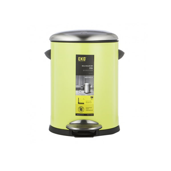 EKO 9217MP-LI-5L BELLE DELUXE BIN 5L LIME <br> ធុងសំរាម 5 លីត្រ - Home-Fix Cambodia