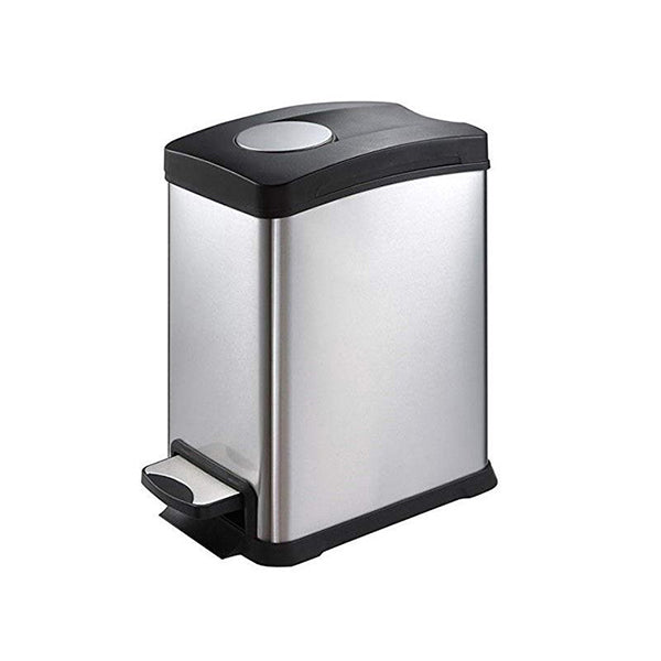 EKO 9228MT-8L REJUICE STEP BIN 8L S-STEEL <br> ធុងសំរាម 8 លីត្រ ពណ៌អ៊ីណុក - Home-Fix Cambodia