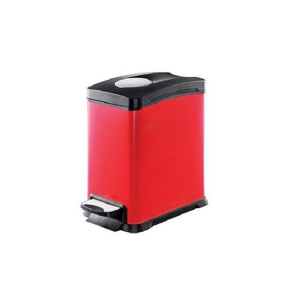 EKO 9228RD-12L REJUICE STEP BIN 12L RED <br> ធុងសំរាម 12 លីត្រ ពណ៌ក្រហម - Home-Fix Cambodia