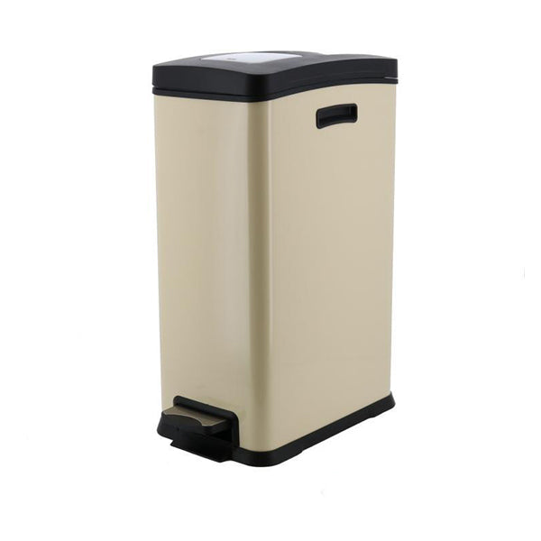 EKO 9238CR-30L REJUICE STEP BIN 30L CREAM <br> ធុងសំរាម 30 លីត្រ ពណ៌ទឹកដោះគោ - Home-Fix Cambodia