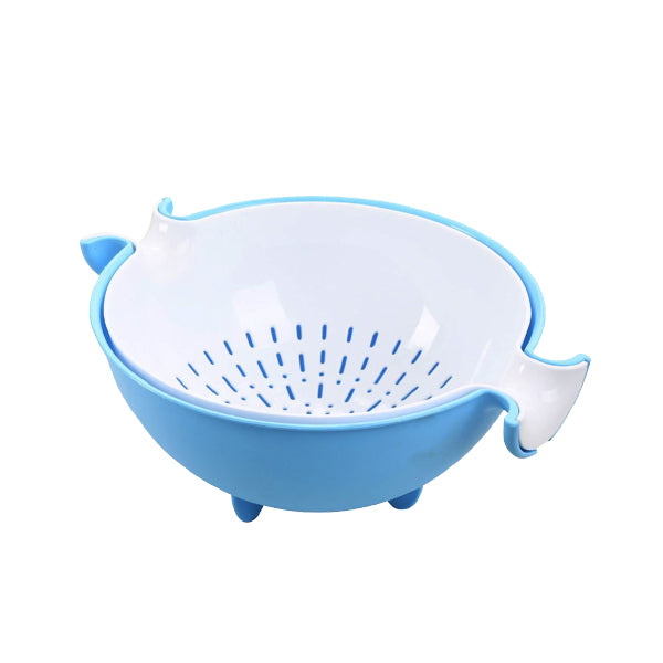 YW COLANDER SET BIG WHITE/BLUE/PINK