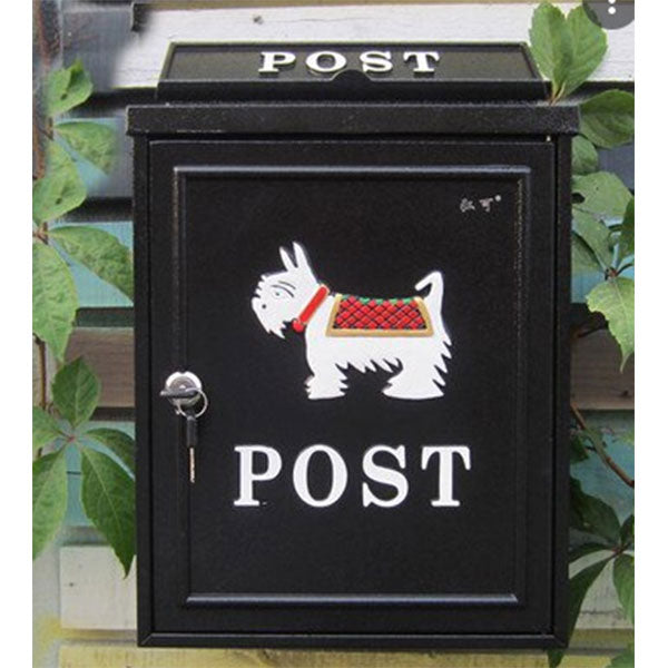 YW HC-6039 VINTAGE MAILBOX (DOG)<br>ប្រអប់សំបុត្ររូបផ្កាឆ្កែ - Home-Fix Cambodia