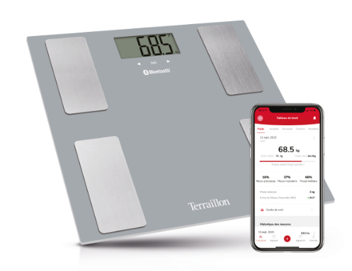 TERRAILLON SMART CONNECT BLUETOOTH BODY COMPOSITION SCALE - Home-Fix Cambodia