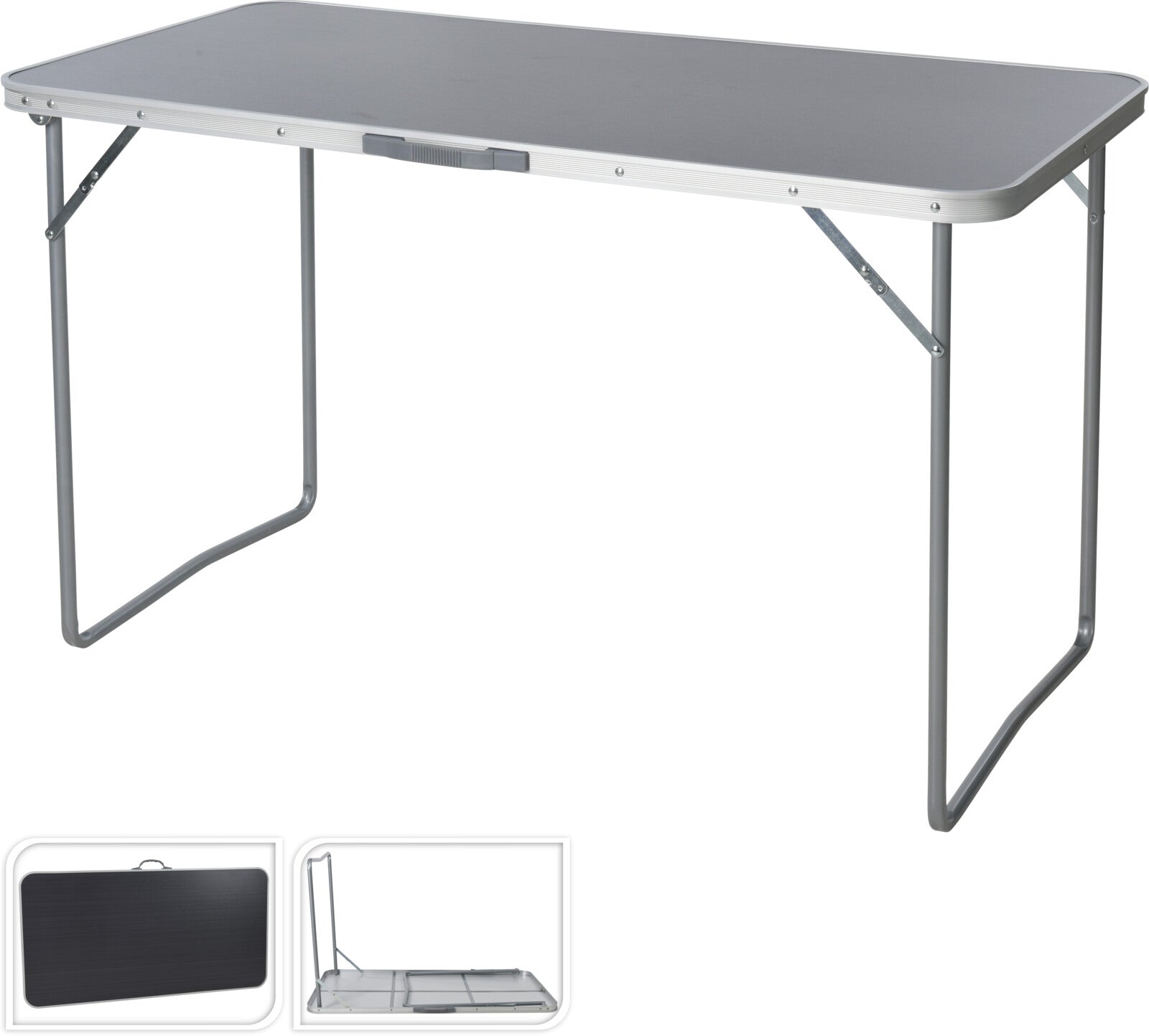 KOOPMAN X35000370 CAMPING TABLE 120X60X70CM GREY - Home-Fix Cambodia